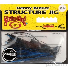 Strike King Lures Denny Brauer Structure Jig 5/0 Hook, 3/4 oz, Green Pumpkin, Per 1 555460089